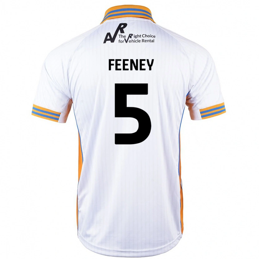 Danxen Mujer Camiseta Morgan Feeney #5 Blanco 2ª Equipación 2024/25 La Camisa
