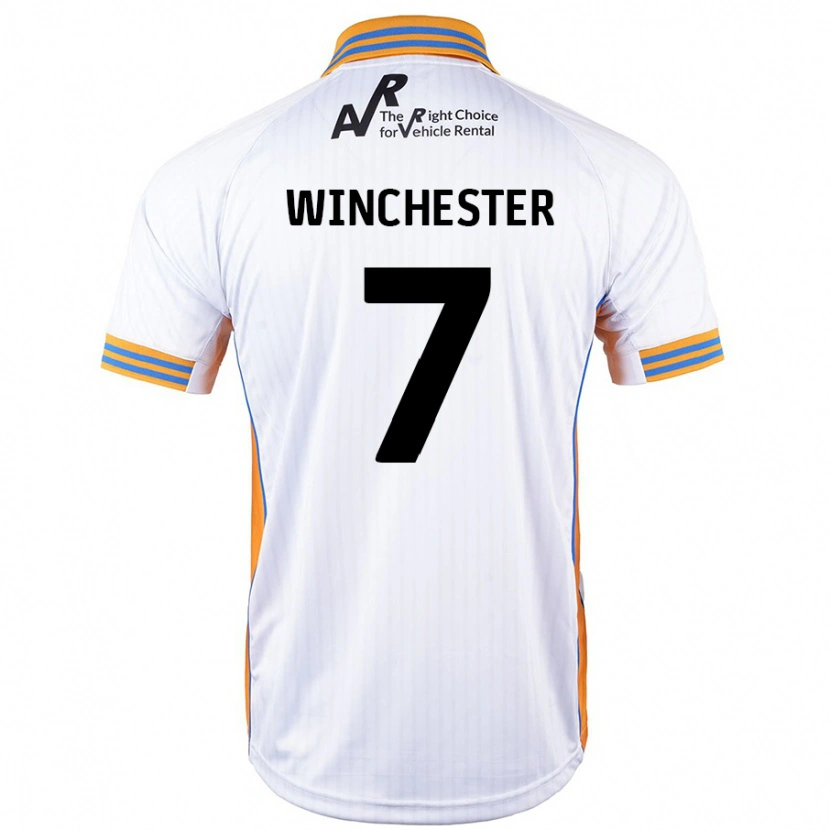 Danxen Mujer Camiseta Carl Winchester #7 Blanco 2ª Equipación 2024/25 La Camisa