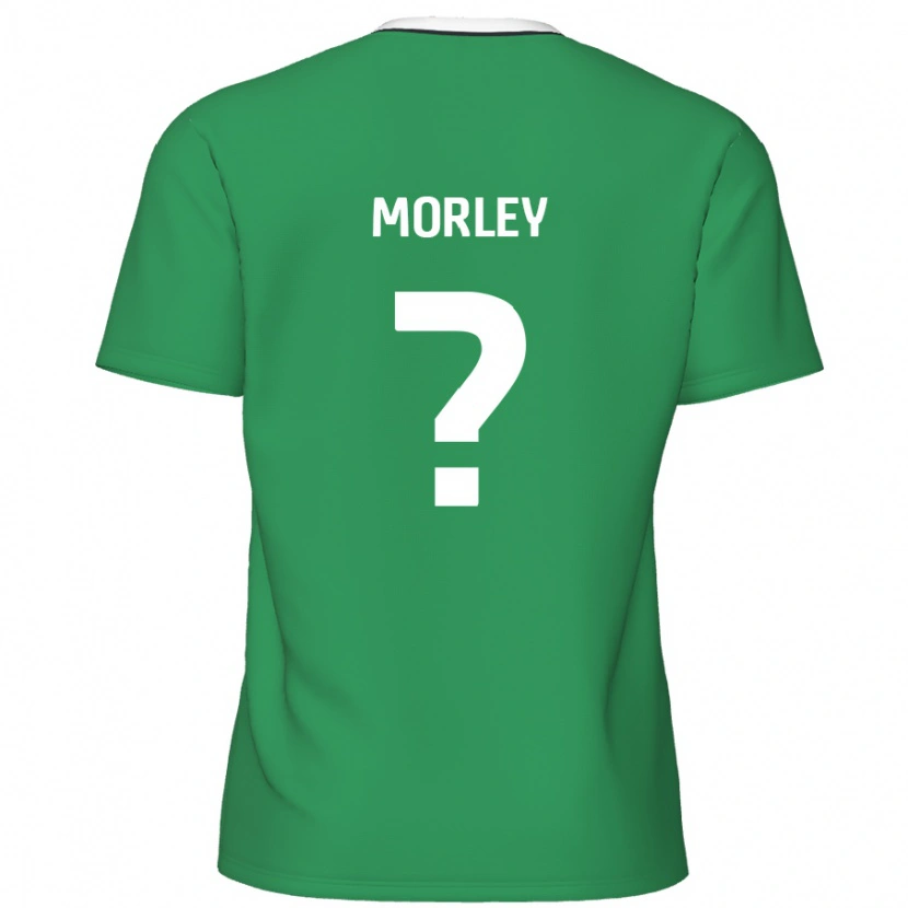 Danxen Mujer Camiseta Aaron Morley #0 Verde Rayas Blancas 2ª Equipación 2024/25 La Camisa