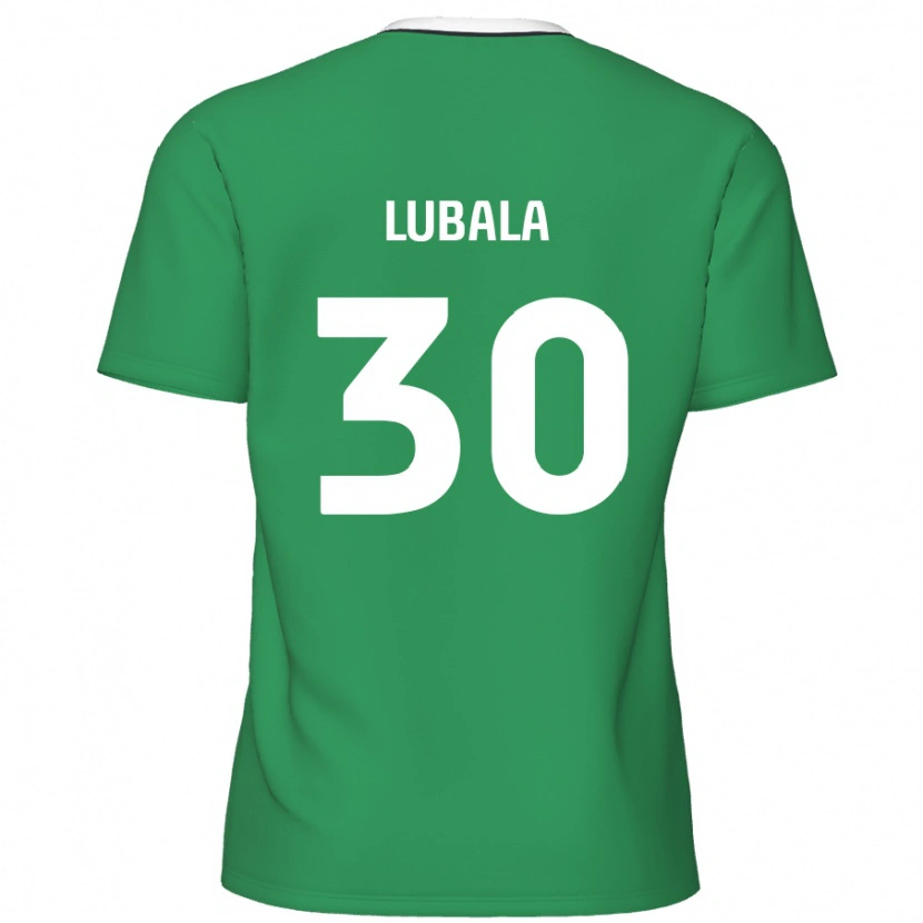 Danxen Mujer Camiseta Bez Lubala #30 Verde Rayas Blancas 2ª Equipación 2024/25 La Camisa