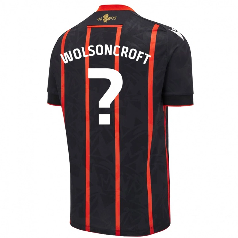 Danxen Mujer Camiseta Blake Wolsoncroft #0 Negro Rojo 2ª Equipación 2024/25 La Camisa