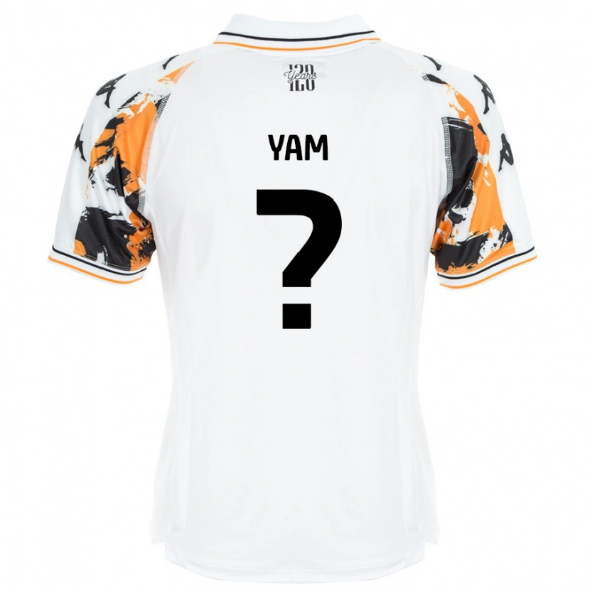 Danxen Mujer Camiseta Callum Yam #0 Blanco 2ª Equipación 2024/25 La Camisa