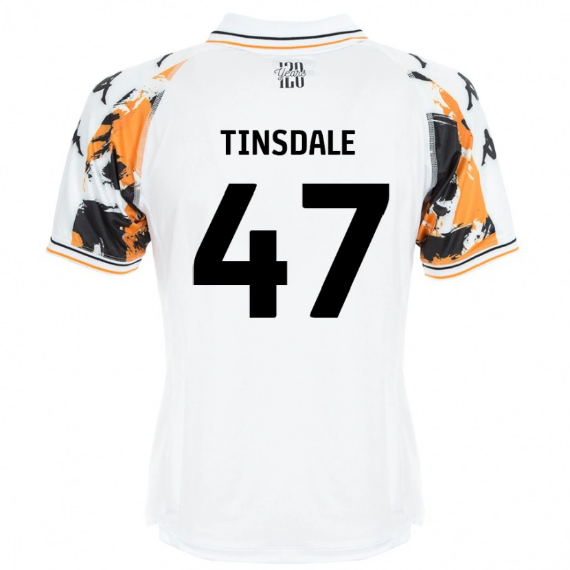 Danxen Mujer Camiseta Nathan Tinsdale #47 Blanco 2ª Equipación 2024/25 La Camisa