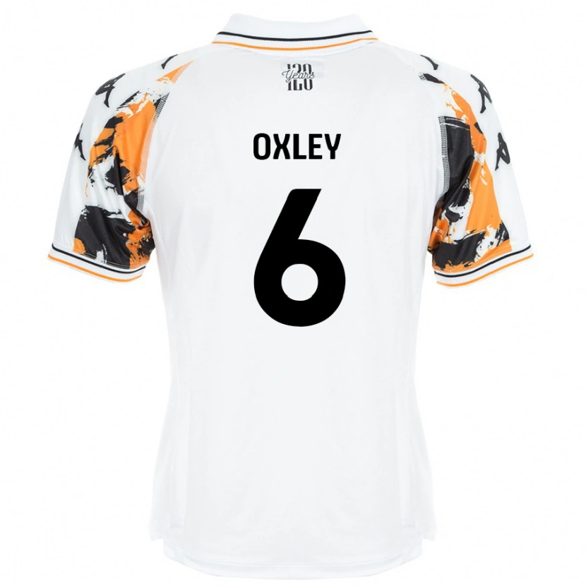 Danxen Mujer Camiseta Tilly Oxley #6 Blanco 2ª Equipación 2024/25 La Camisa