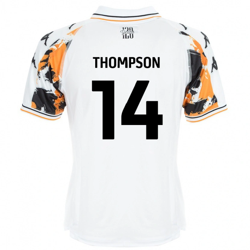 Danxen Mujer Camiseta Katie Thompson #14 Blanco 2ª Equipación 2024/25 La Camisa