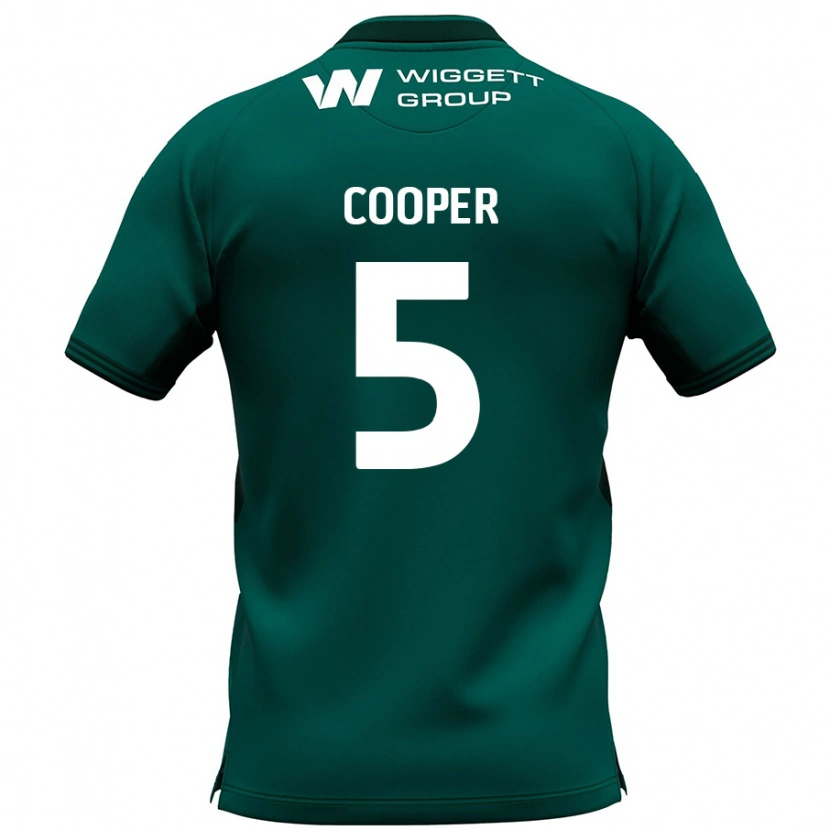 Danxen Mujer Camiseta Jake Cooper #5 Verde 2ª Equipación 2024/25 La Camisa