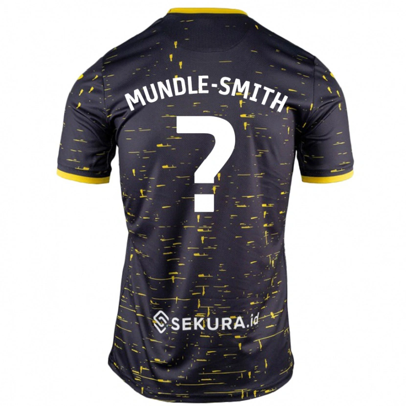 Danxen Mujer Camiseta Errol Mundle-Smith #0 Negro Amarillo 2ª Equipación 2024/25 La Camisa