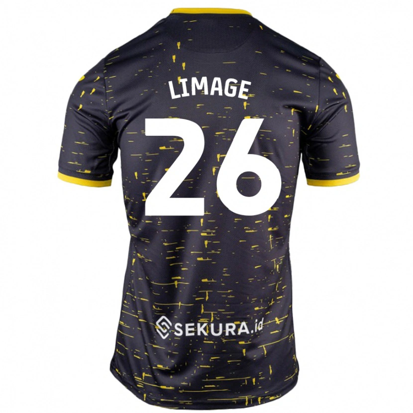 Danxen Mujer Camiseta Felicity Limage #26 Negro Amarillo 2ª Equipación 2024/25 La Camisa