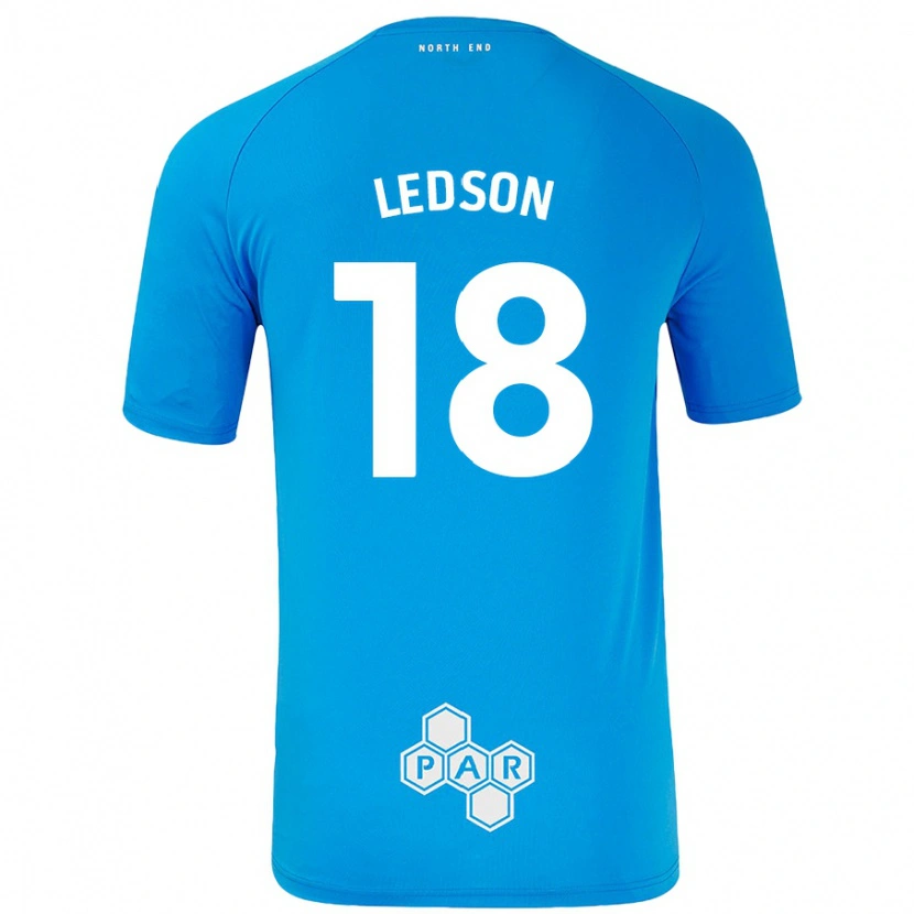 Danxen Mujer Camiseta Ryan Ledson #18 Azul Cielo 2ª Equipación 2024/25 La Camisa