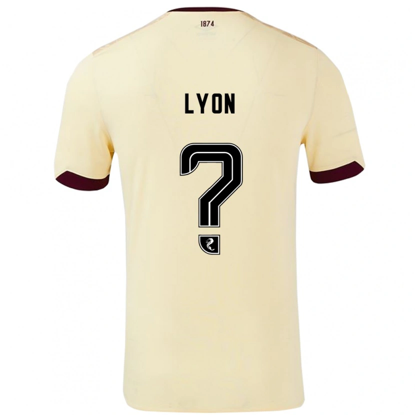 Danxen Mujer Camiseta Jack Lyon #0 Crema Burdeos 2ª Equipación 2024/25 La Camisa