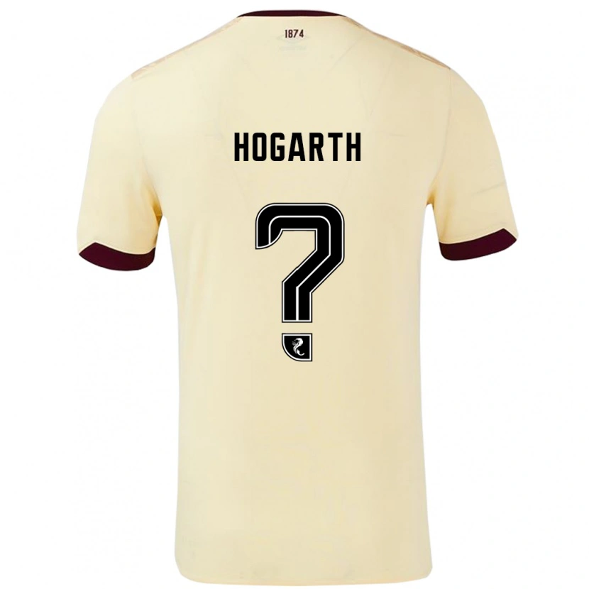 Danxen Mujer Camiseta Taylor Hogarth #0 Crema Burdeos 2ª Equipación 2024/25 La Camisa