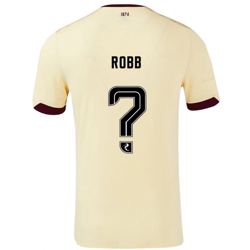 Danxen Mujer Camiseta Callen Robb #0 Crema Burdeos 2ª Equipación 2024/25 La Camisa