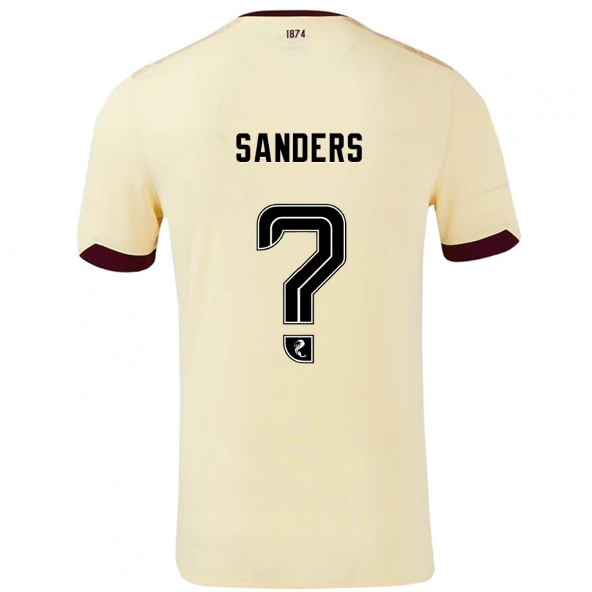 Danxen Mujer Camiseta Charlie Sanders #0 Crema Burdeos 2ª Equipación 2024/25 La Camisa