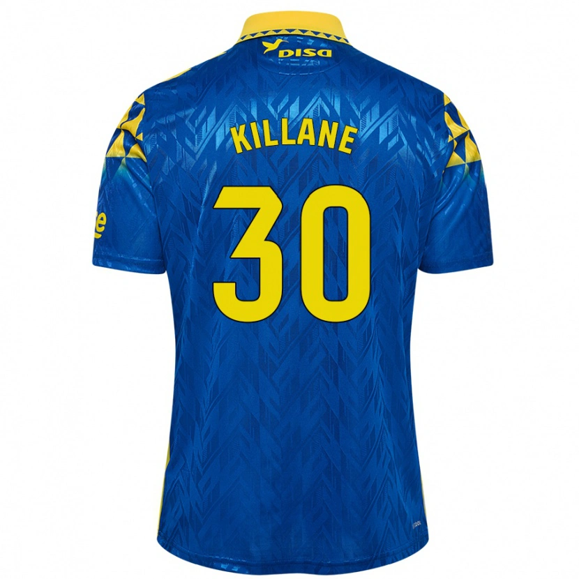 Danxen Mujer Camiseta Álvaro Killane #30 Azul Amarillo 2ª Equipación 2024/25 La Camisa