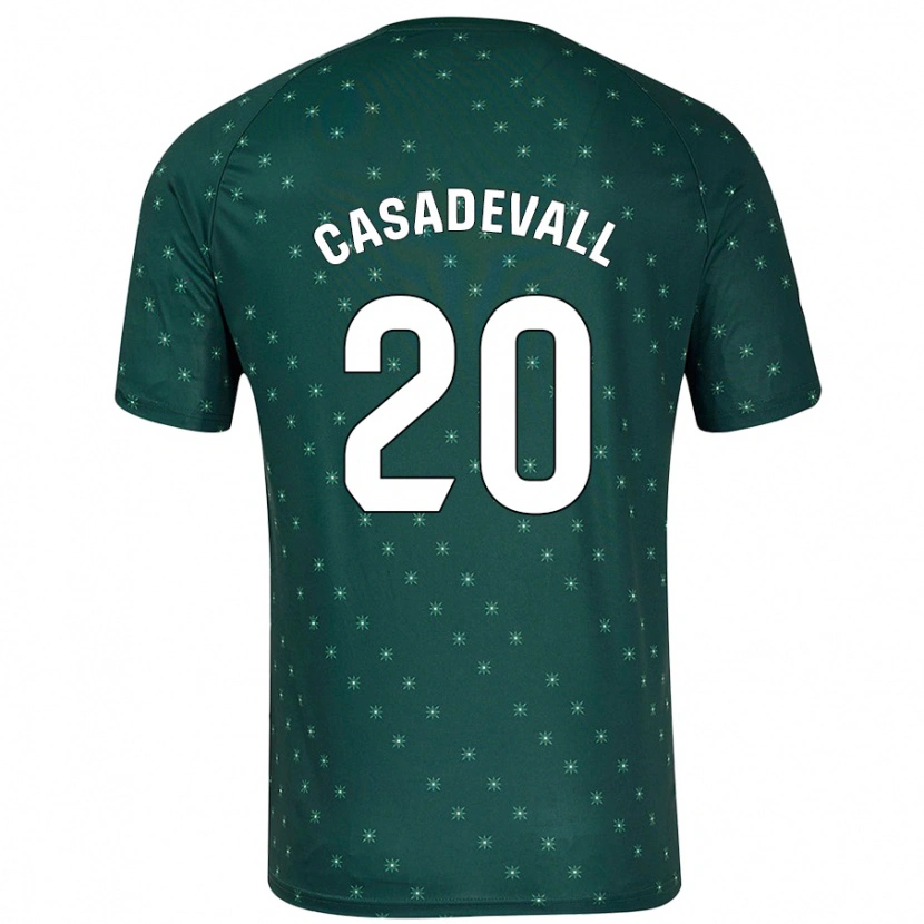 Danxen Mujer Camiseta Marçal Casadevall #20 Verde Oscuro 2ª Equipación 2024/25 La Camisa