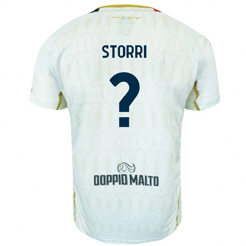 Danxen Mujer Camiseta Leonardo Storri #0 Blanco 2ª Equipación 2024/25 La Camisa