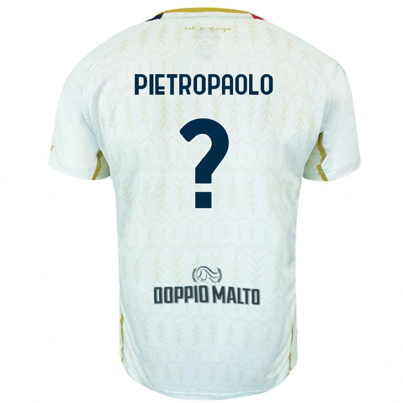 Danxen Mujer Camiseta Mario Pietropaolo #0 Blanco 2ª Equipación 2024/25 La Camisa
