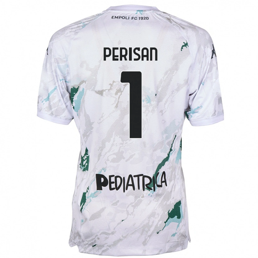 Danxen Mujer Camiseta Samuele Perisan #1 Gris 2ª Equipación 2024/25 La Camisa