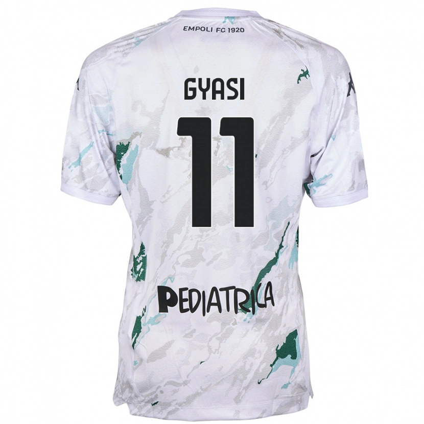 Danxen Mujer Camiseta Emmanuel Gyasi #11 Gris 2ª Equipación 2024/25 La Camisa