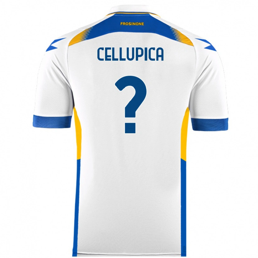 Danxen Mujer Camiseta Riccardo Cellupica #0 Blanco 2ª Equipación 2024/25 La Camisa