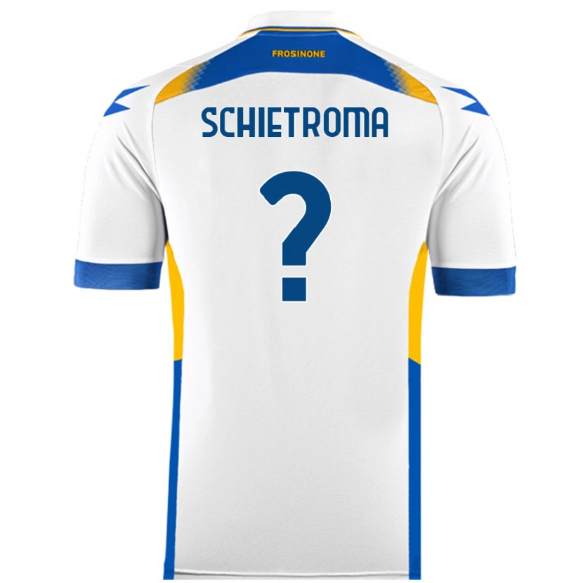 Danxen Mujer Camiseta Lorenzo Schietroma #0 Blanco 2ª Equipación 2024/25 La Camisa