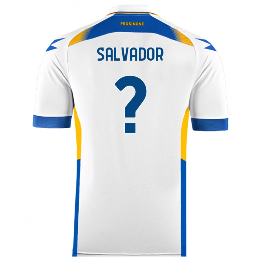 Danxen Mujer Camiseta Edoardo Salvador #0 Blanco 2ª Equipación 2024/25 La Camisa