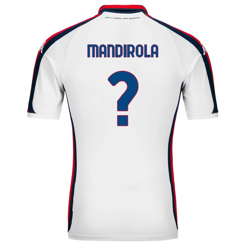 Danxen Mujer Camiseta Gabriele Mandirola #0 Blanco 2ª Equipación 2024/25 La Camisa