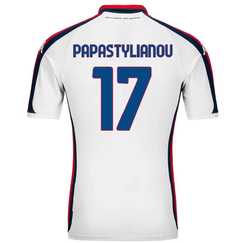 Danxen Mujer Camiseta Lysandros Andreas Papastylianou #17 Blanco 2ª Equipación 2024/25 La Camisa