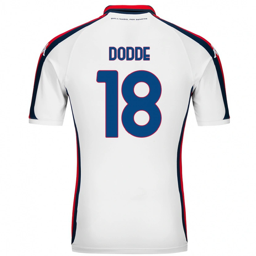 Danxen Mujer Camiseta Filippo Dodde #18 Blanco 2ª Equipación 2024/25 La Camisa