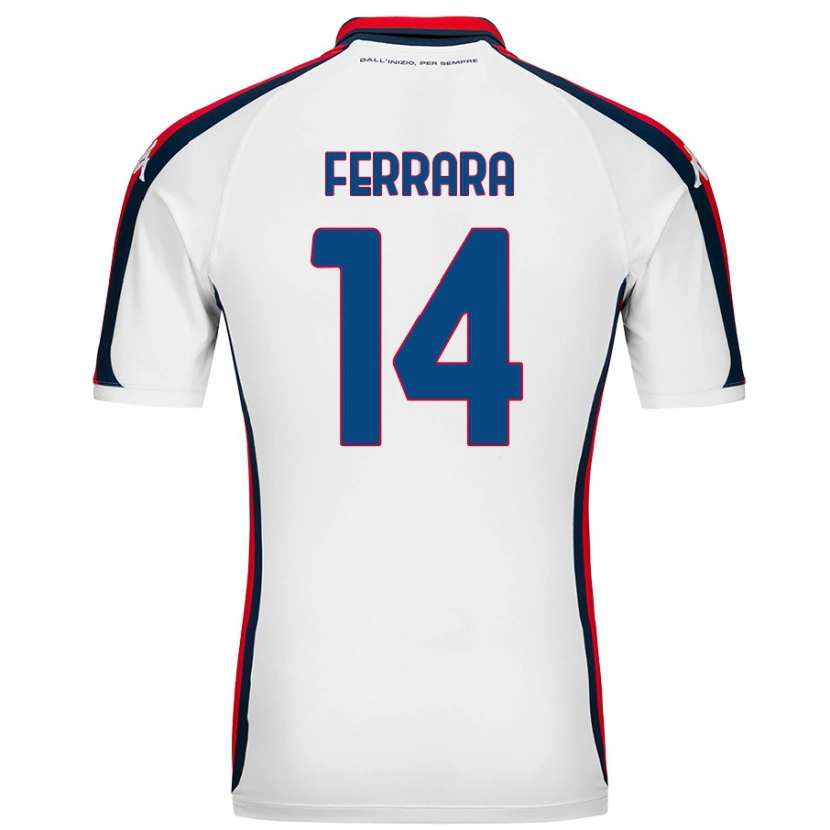 Danxen Mujer Camiseta Anastasia Ferrara #14 Blanco 2ª Equipación 2024/25 La Camisa