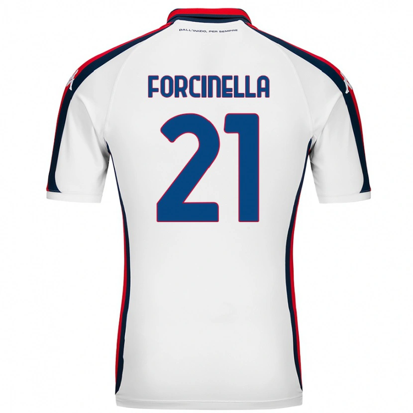 Danxen Mujer Camiseta Camilla Forcinella #21 Blanco 2ª Equipación 2024/25 La Camisa