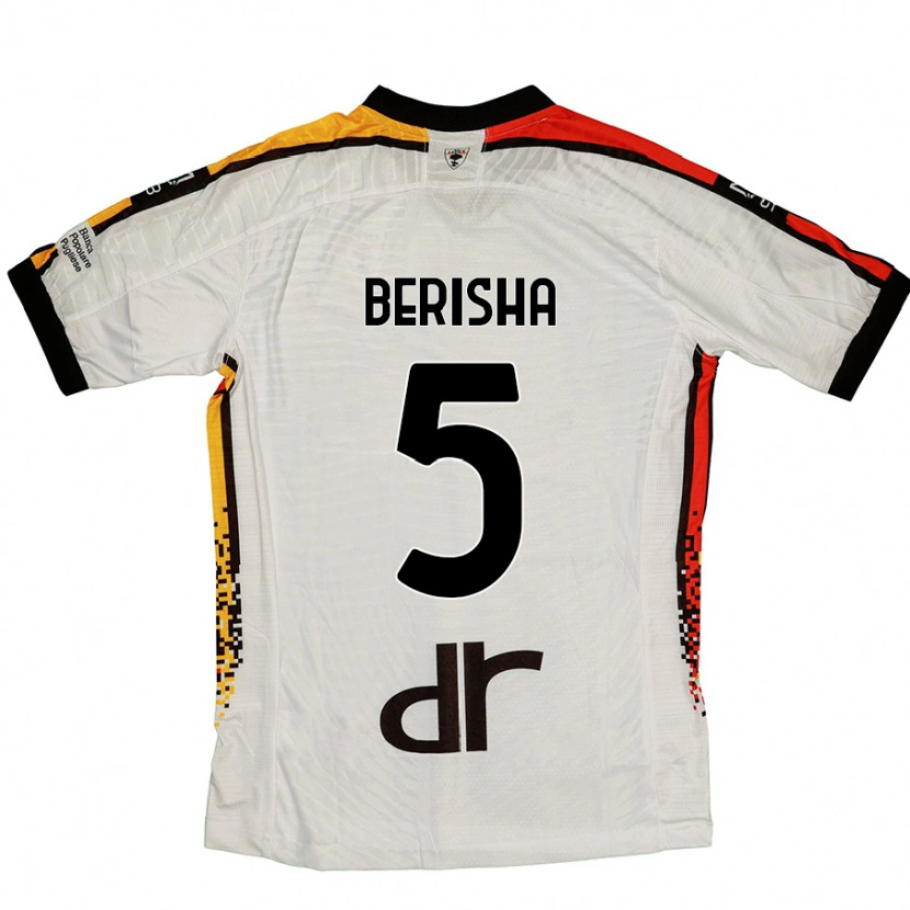 Danxen Mujer Camiseta Medon Berisha #5 Blanco Negro 2ª Equipación 2024/25 La Camisa