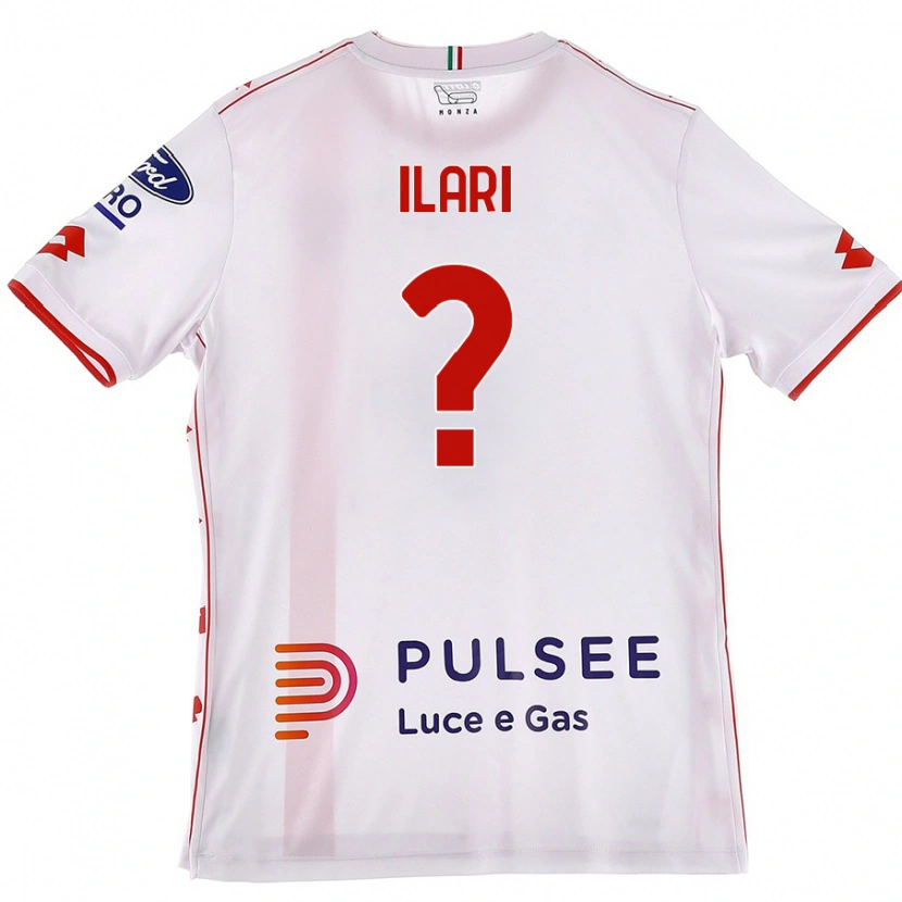 Danxen Mujer Camiseta Mario Ilari #0 Blanco Rojo 2ª Equipación 2024/25 La Camisa