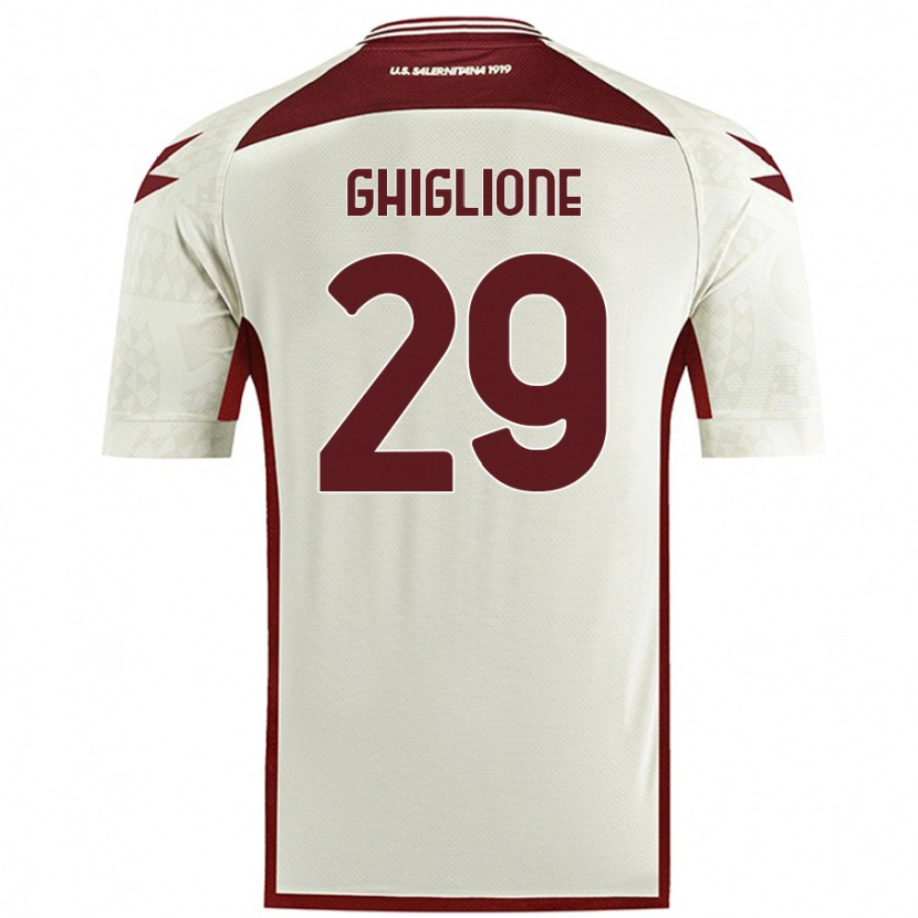 Danxen Mujer Camiseta Paolo Ghiglione #29 Color Crema 2ª Equipación 2024/25 La Camisa