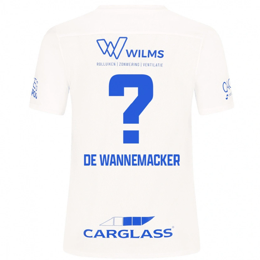 Danxen Mujer Camiseta August De Wannemacker #0 Blanco 2ª Equipación 2024/25 La Camisa