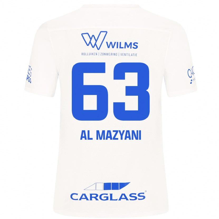 Danxen Mujer Camiseta Faissal Al Mazyani #63 Blanco 2ª Equipación 2024/25 La Camisa