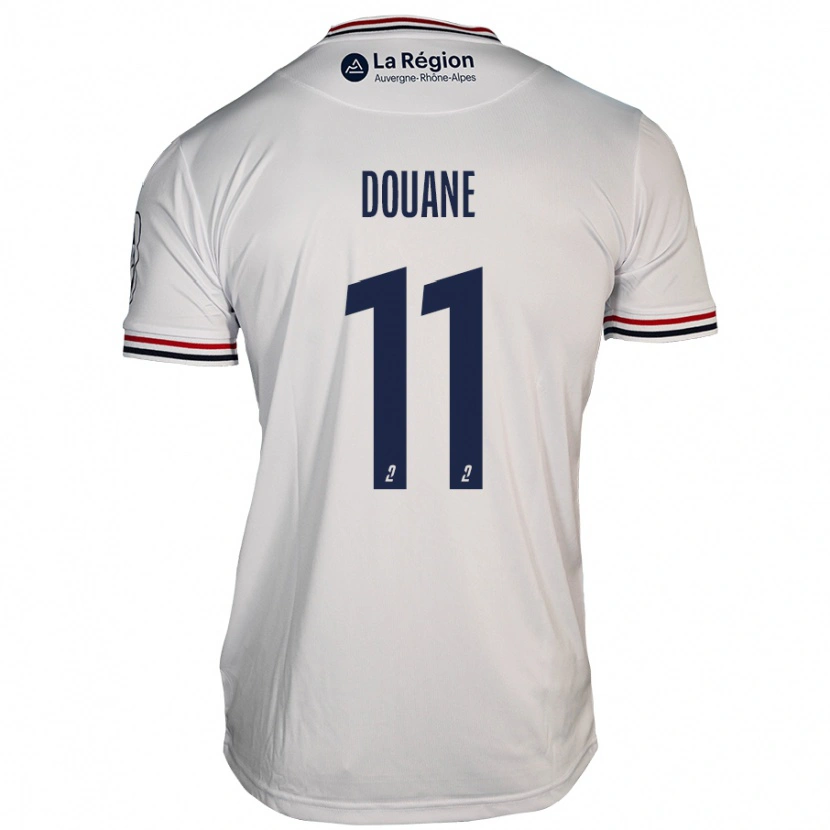 Danxen Mujer Camiseta Maïdine Douane #11 Blanco 2ª Equipación 2024/25 La Camisa