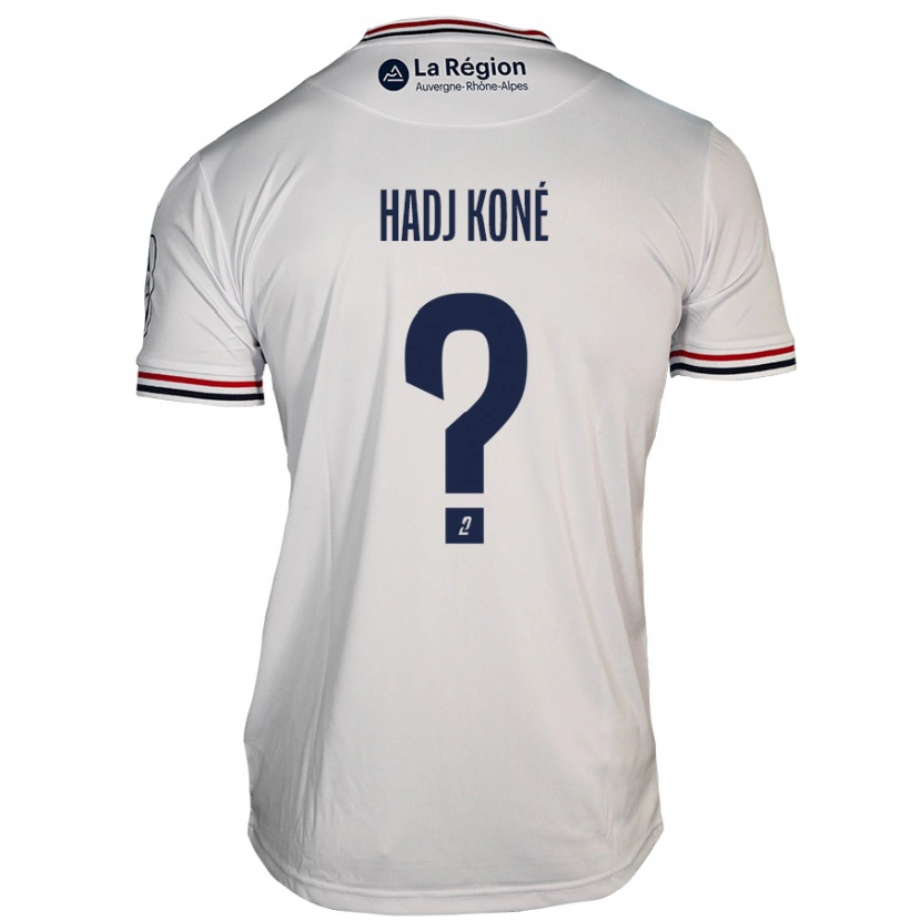 Danxen Mujer Camiseta El Hadj Koné #0 Blanco 2ª Equipación 2024/25 La Camisa