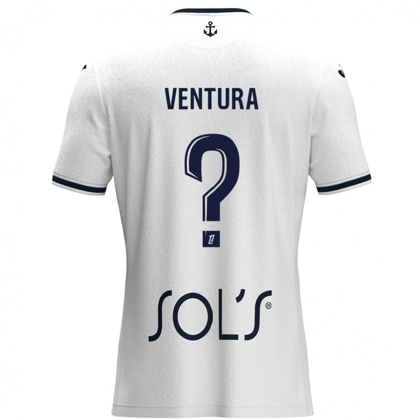 Danxen Mujer Camiseta Alice Mallard Ventura #0 Blanco Azul Oscuro 2ª Equipación 2024/25 La Camisa
