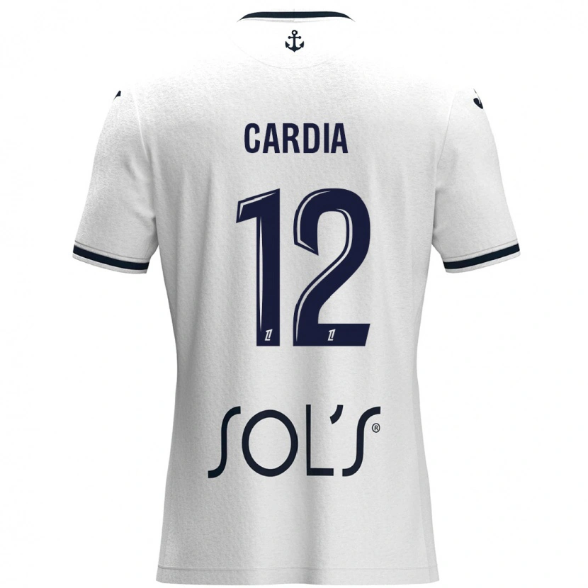 Danxen Mujer Camiseta Mickaëla Cardia #12 Blanco Azul Oscuro 2ª Equipación 2024/25 La Camisa