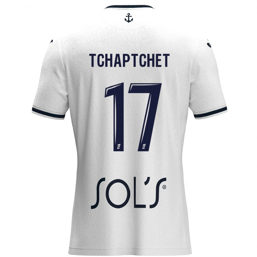 Danxen Mujer Camiseta Chanel Tchaptchet #17 Blanco Azul Oscuro 2ª Equipación 2024/25 La Camisa