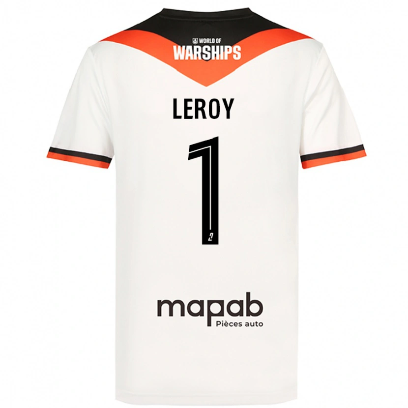 Danxen Mujer Camiseta Benjamin Leroy #1 Blanco 2ª Equipación 2024/25 La Camisa