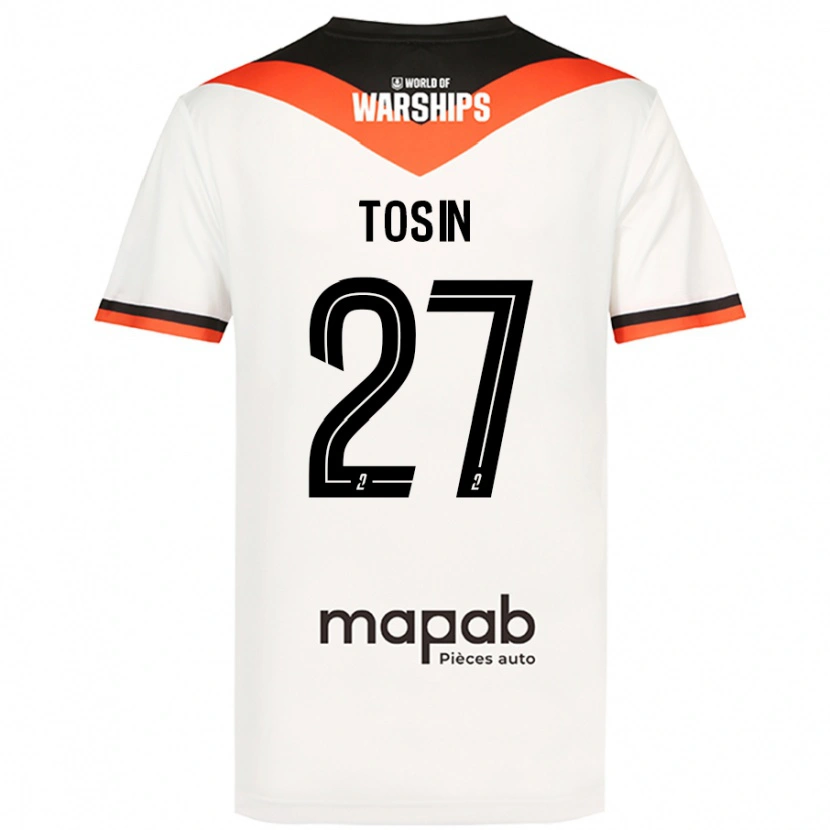 Danxen Mujer Camiseta Aiyegun Tosin #27 Blanco 2ª Equipación 2024/25 La Camisa