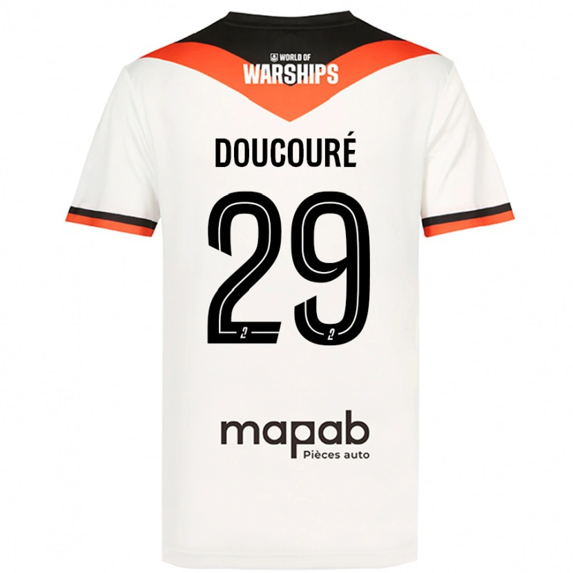 Danxen Mujer Camiseta Siriné Doucouré #29 Blanco 2ª Equipación 2024/25 La Camisa