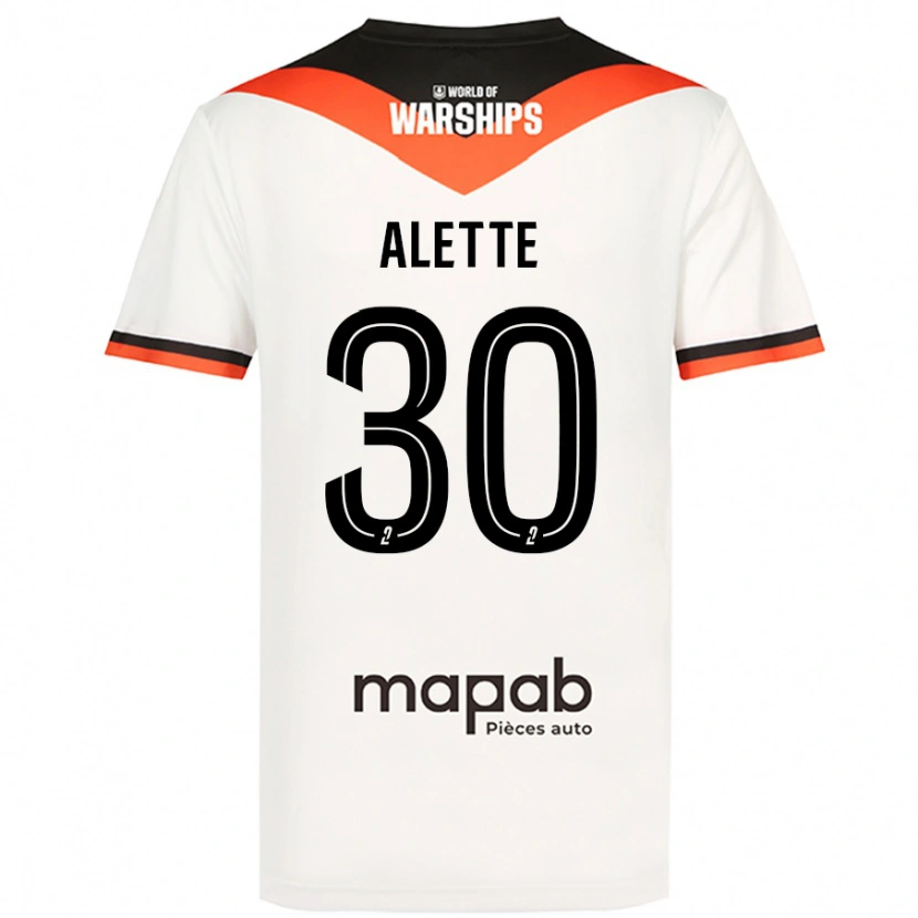 Danxen Mujer Camiseta Gaël Alette #30 Blanco 2ª Equipación 2024/25 La Camisa