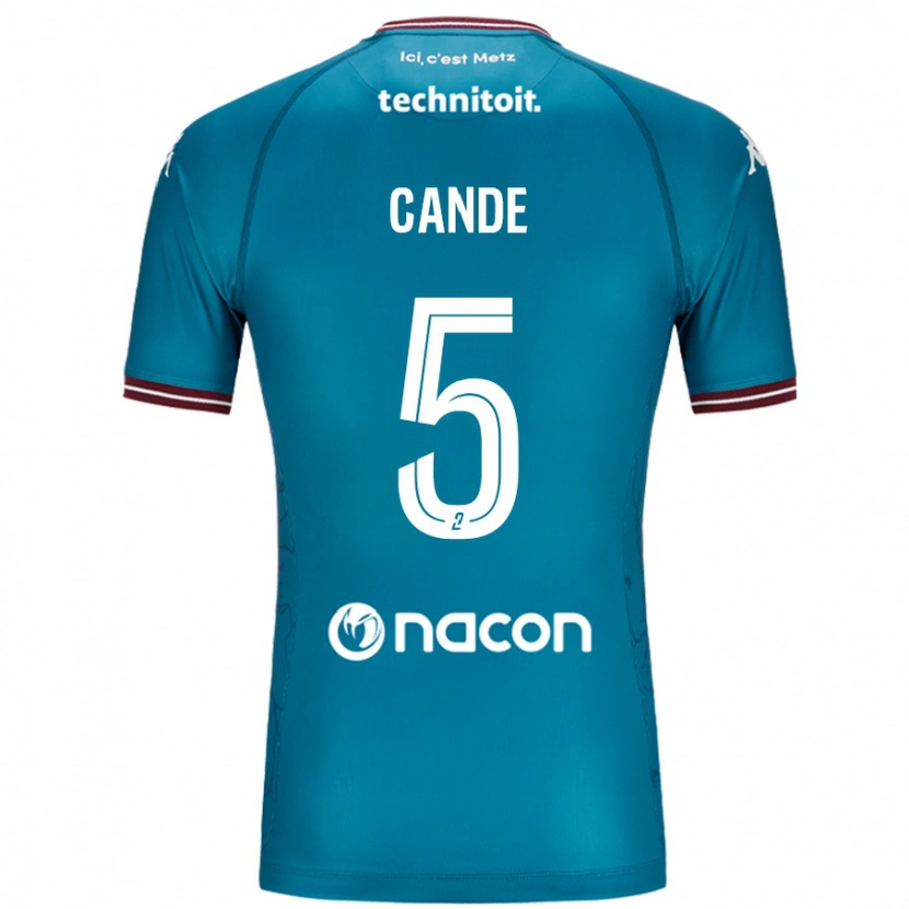 Danxen Mujer Camiseta Fali Candé #5 Azul Petróleo 2ª Equipación 2024/25 La Camisa