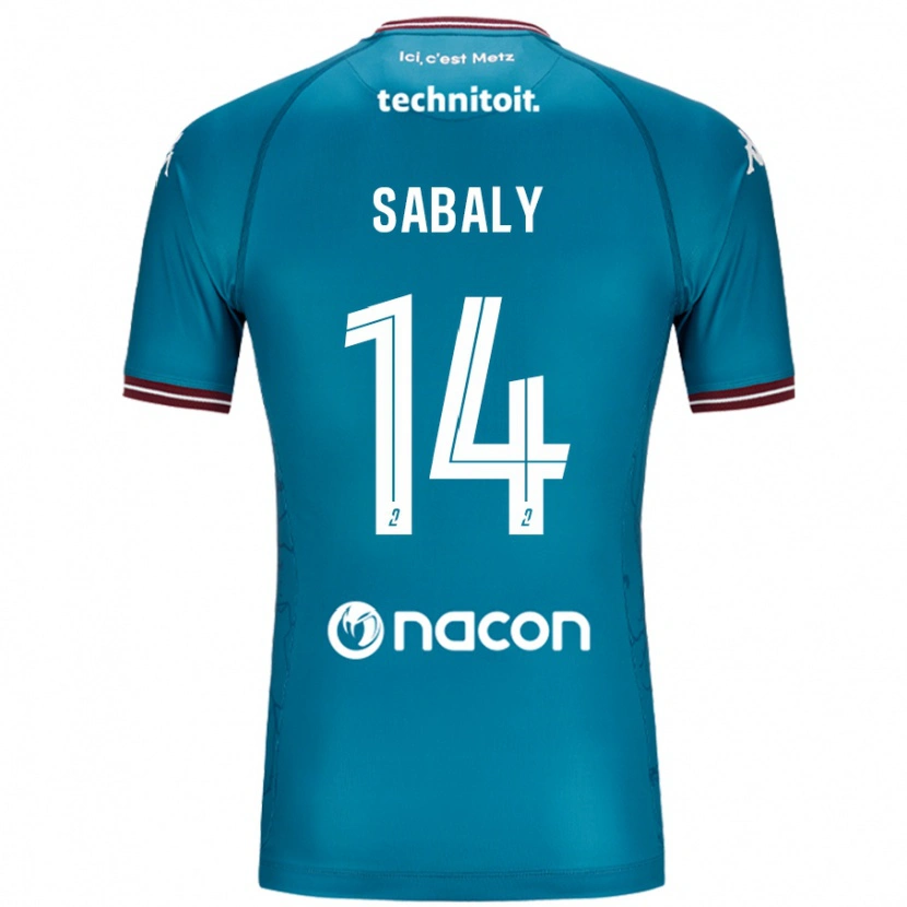 Danxen Mujer Camiseta Cheikh Sabaly #14 Azul Petróleo 2ª Equipación 2024/25 La Camisa