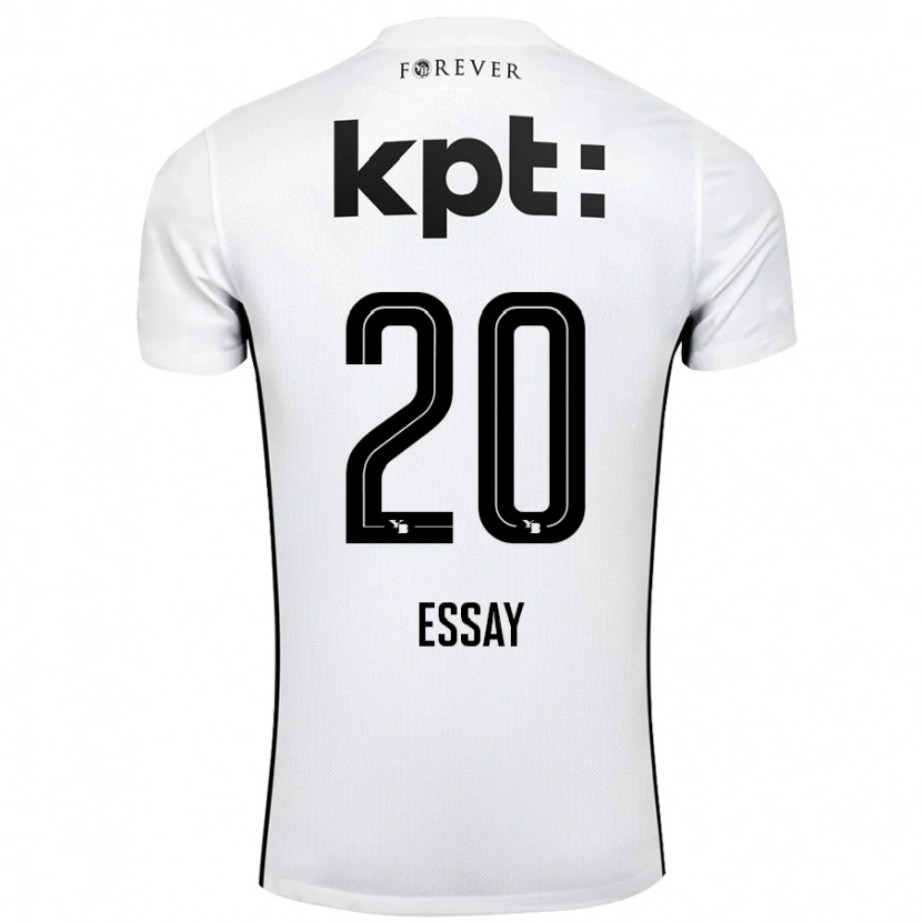 Danxen Mujer Camiseta Perceval Essay #20 Blanco Negro 2ª Equipación 2024/25 La Camisa