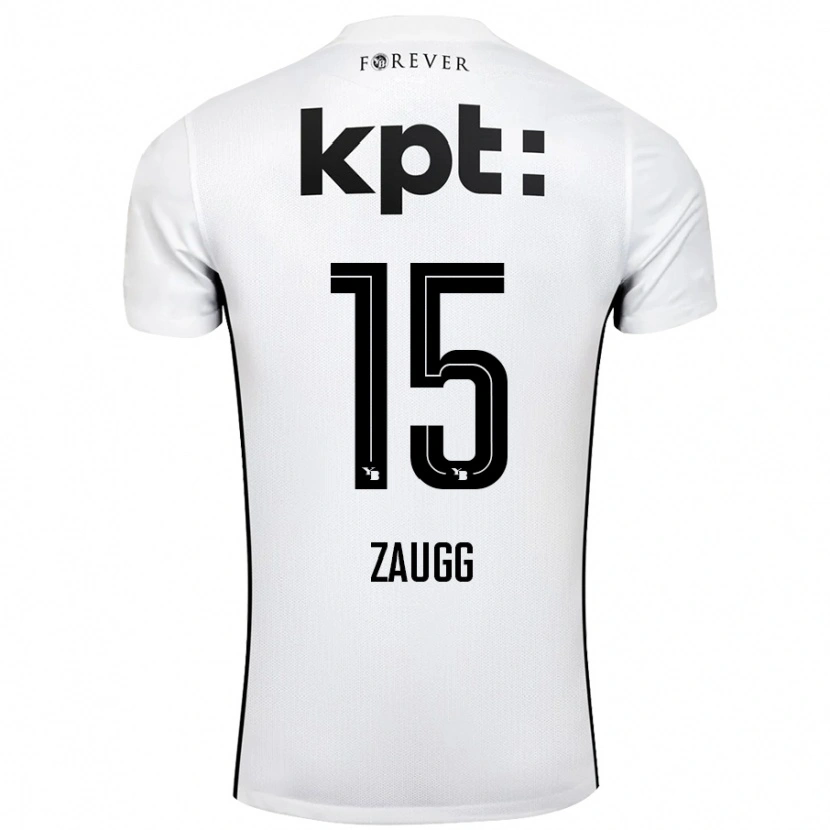 Danxen Mujer Camiseta Leana Zaugg #15 Blanco Negro 2ª Equipación 2024/25 La Camisa