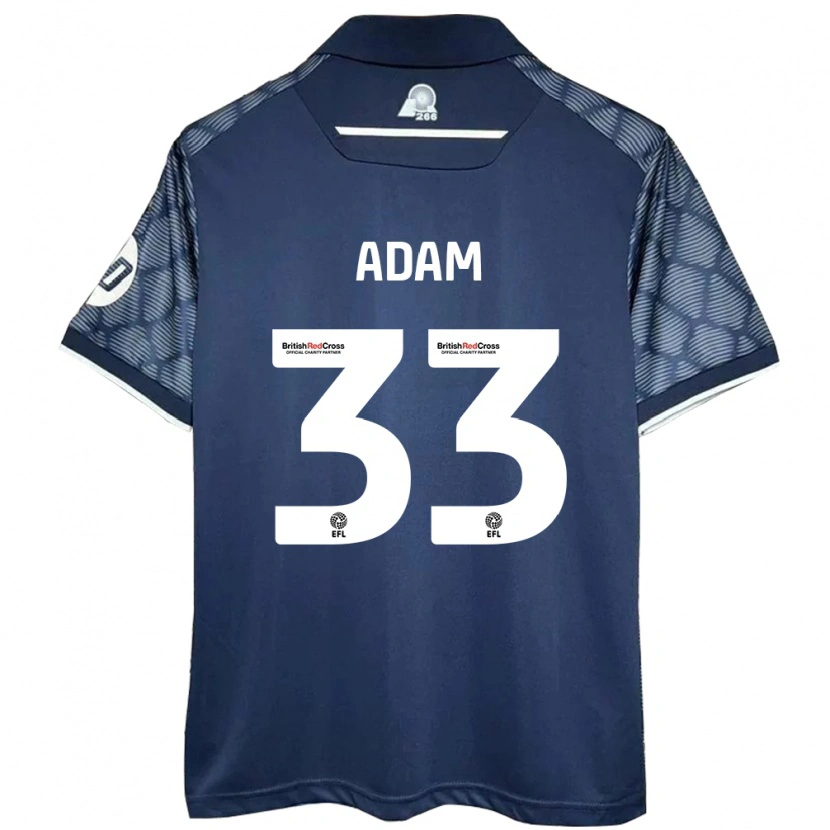 Danxen Niño Camiseta Josh Adam #33 Negro 2ª Equipación 2024/25 La Camisa